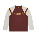 Corteiz 97 Heavyweight Raglan Ls - Burgundy