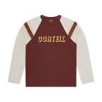 Corteiz 97 Heavyweight Raglan Ls - Burgundy