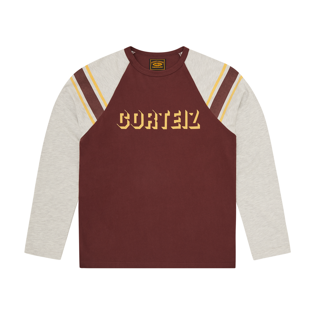 Corteiz 97 Heavyweight Raglan Ls - Burgundy