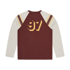 Corteiz 97 Heavyweight Raglan Ls - Burgundy