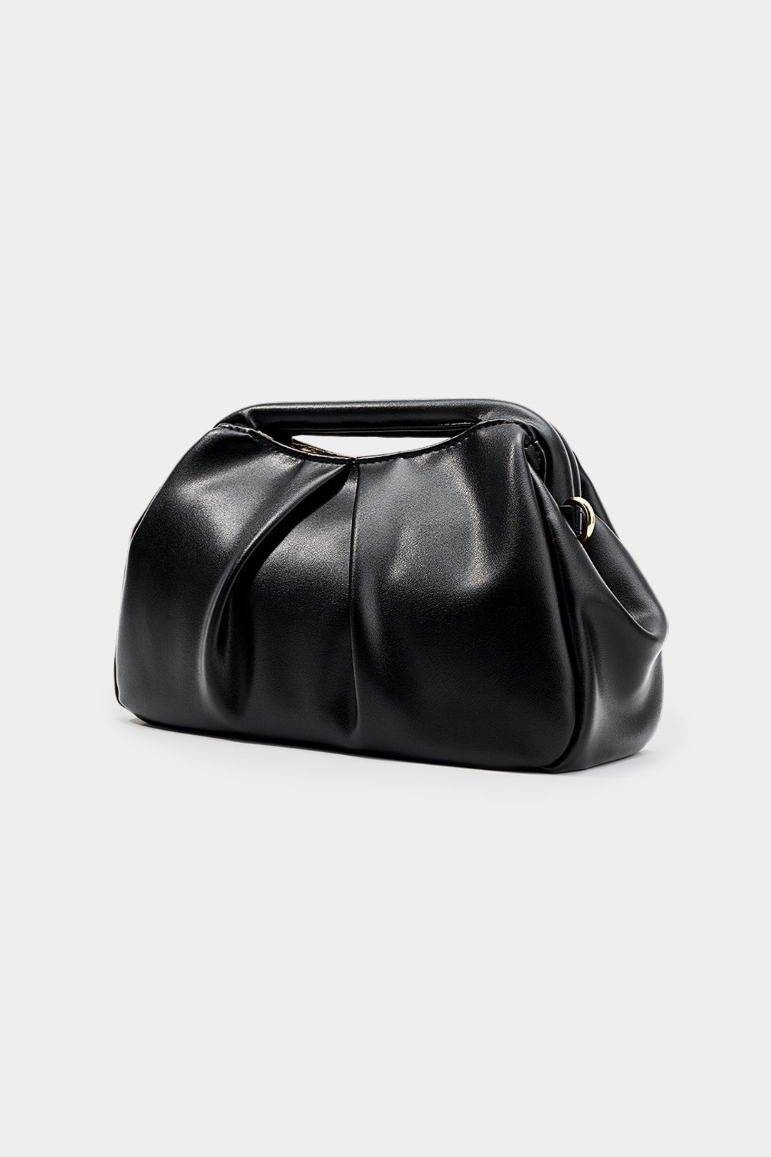 Bags End Faux Leather Metallic Chain Clutch Bag