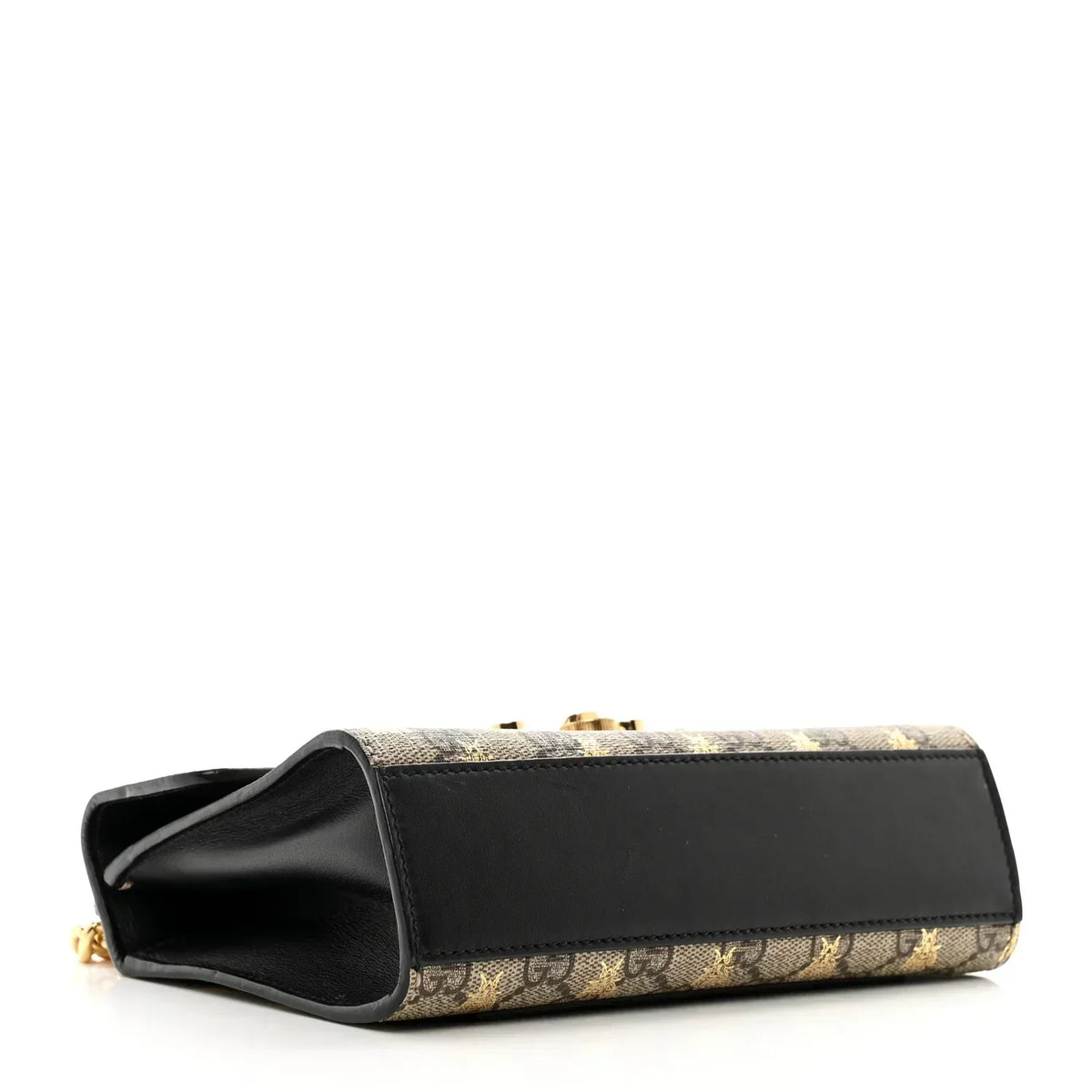 Gucci Bees Padlock Small Shoulder Bag - Beige in Beige - rear view showing the bag's shape, finish and visible design details.