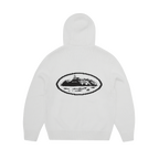 Corteiz Alcatraz Heavy Knit Zip Hoodie - Natural