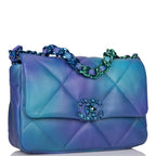 Chanel Tie Dye Quilted Calfskin Medium 19 Flap Bag Rainbow Hardware