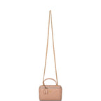 Chanel Beige Quilted Lambskin Small Top Handle Vanity Bag Antique Gold Hardware