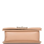 Chanel Camel Quilted Lambskin Small Boy Bag Light Gold Hardware