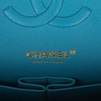 Chanel Yellow Quilted Lambskin Medium Classic Double Flap Bag Rainbow Hardware