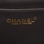 Chanel Vintage Black Quilted Caviar Jumbo Single Flap Bag Gold Hardware