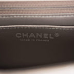 Chanel Mini Rectangular Flap Bag Ruthenium Metallic Lambskin Silver Hardware