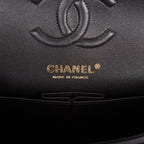 Chanel Small Classic Double Flap Bag Black Lambskin Rose Gold Hardware