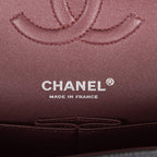 Chanel Medium Classic Double Flap Bag Black Quilted Caviar Silver Hardware