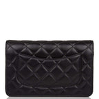 Chanel SO Black Classic Quilted Lambskin Wallet On Chain (WOC) Black Hardware