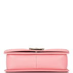 Chanel Pink Quilted Caviar Medium Boy Bag Light Gold Hardware
