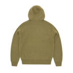 Corteiz 3M College Knit Zip Hoodie - Olive