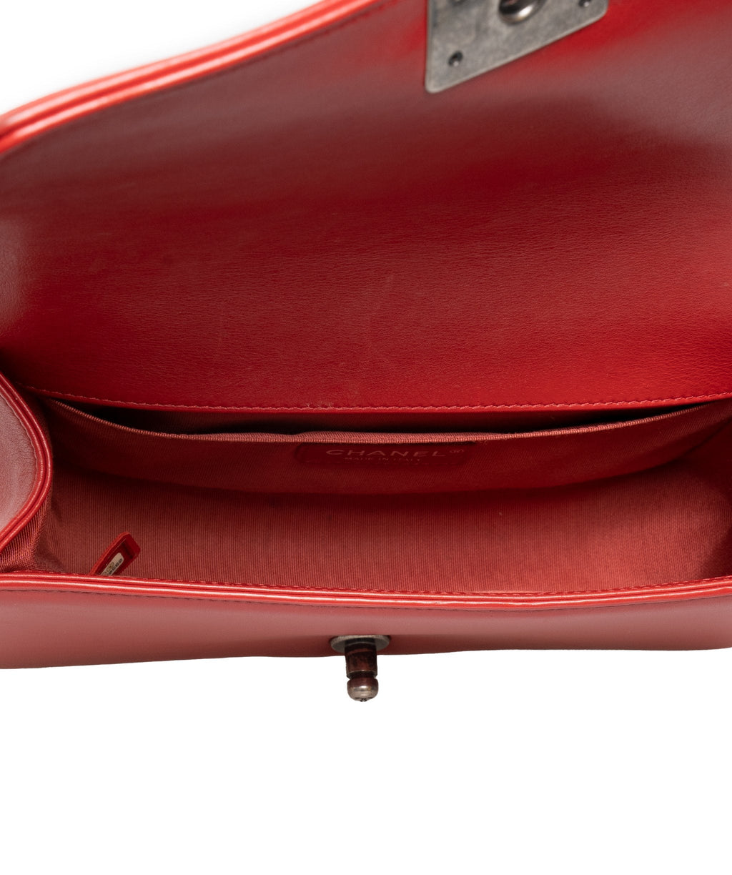 Chanel Red New Medium Boy Bag - ADL1302 - Cap N Wrap