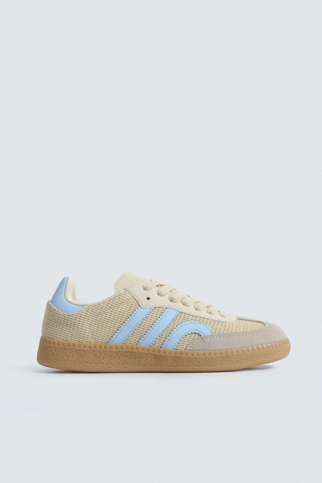 Bags End Women's Taupe Low-Top Mesh Sneakers