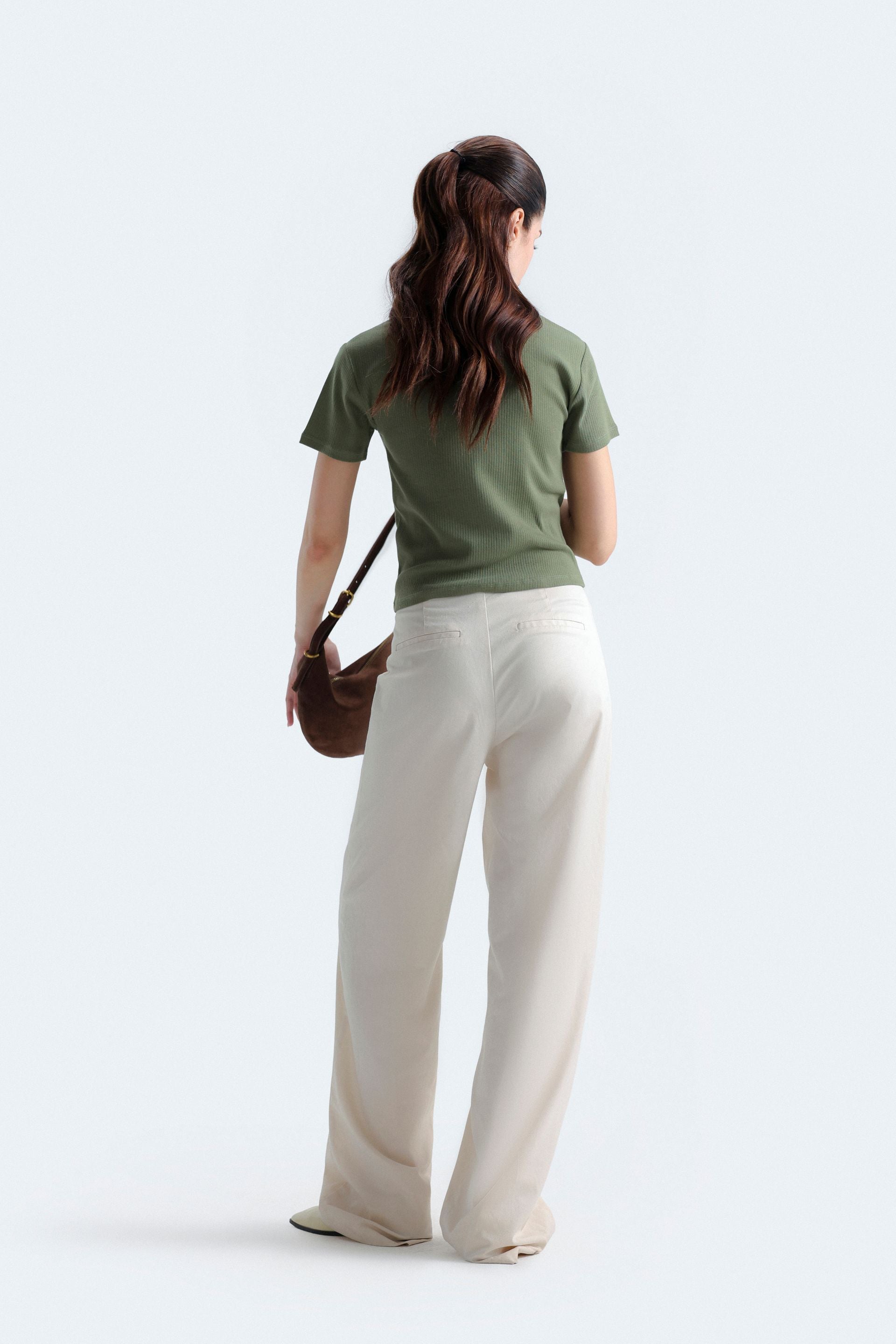 Bags End Women's Cropped Slim Fit Polo Shirt