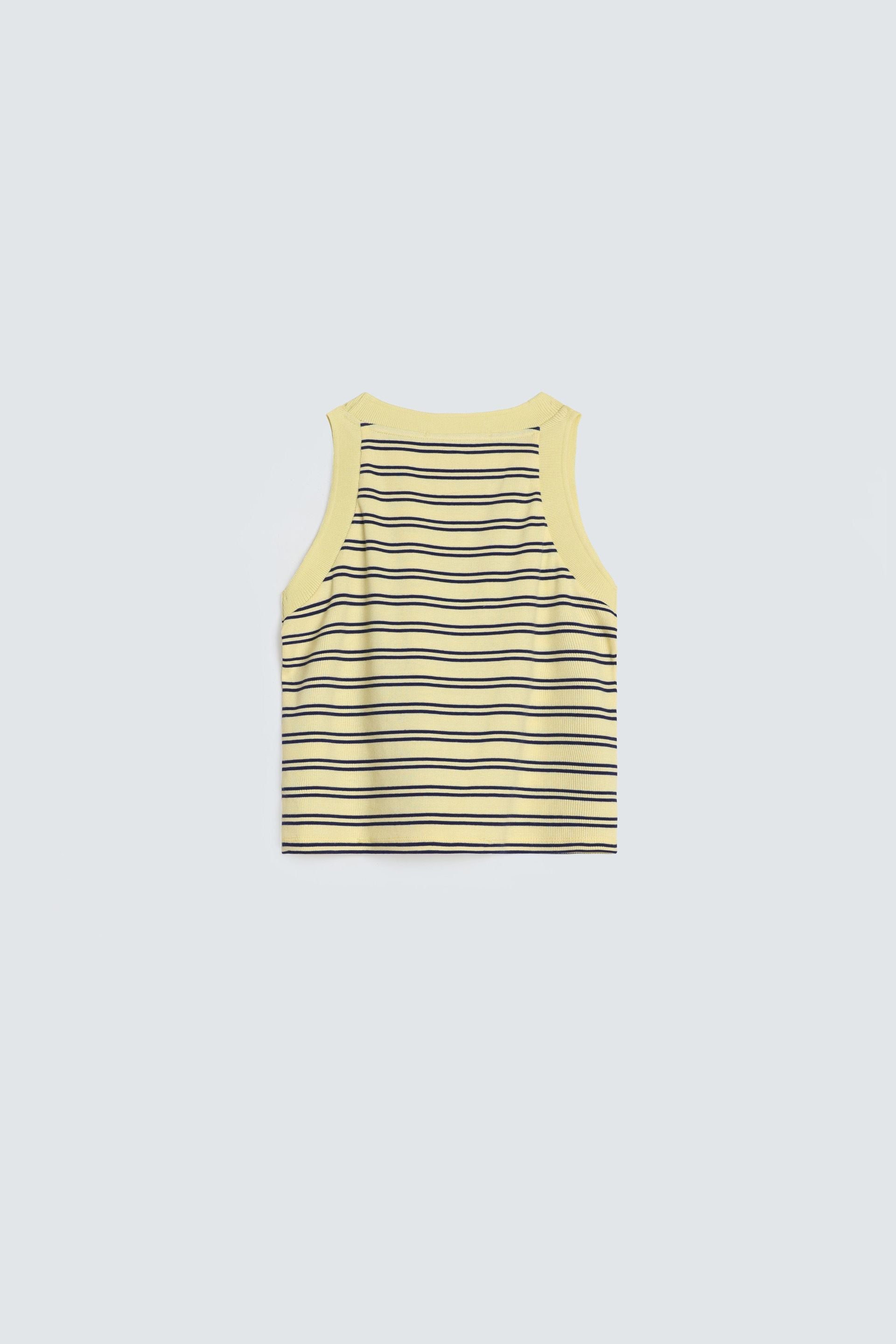Bags End Women's Ribbed Striped Tank Top