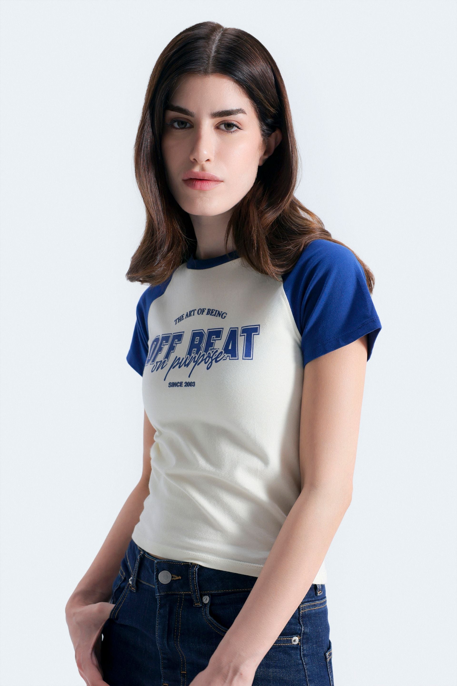 Bags End Women's Cropped Slogan Print T-Shirt