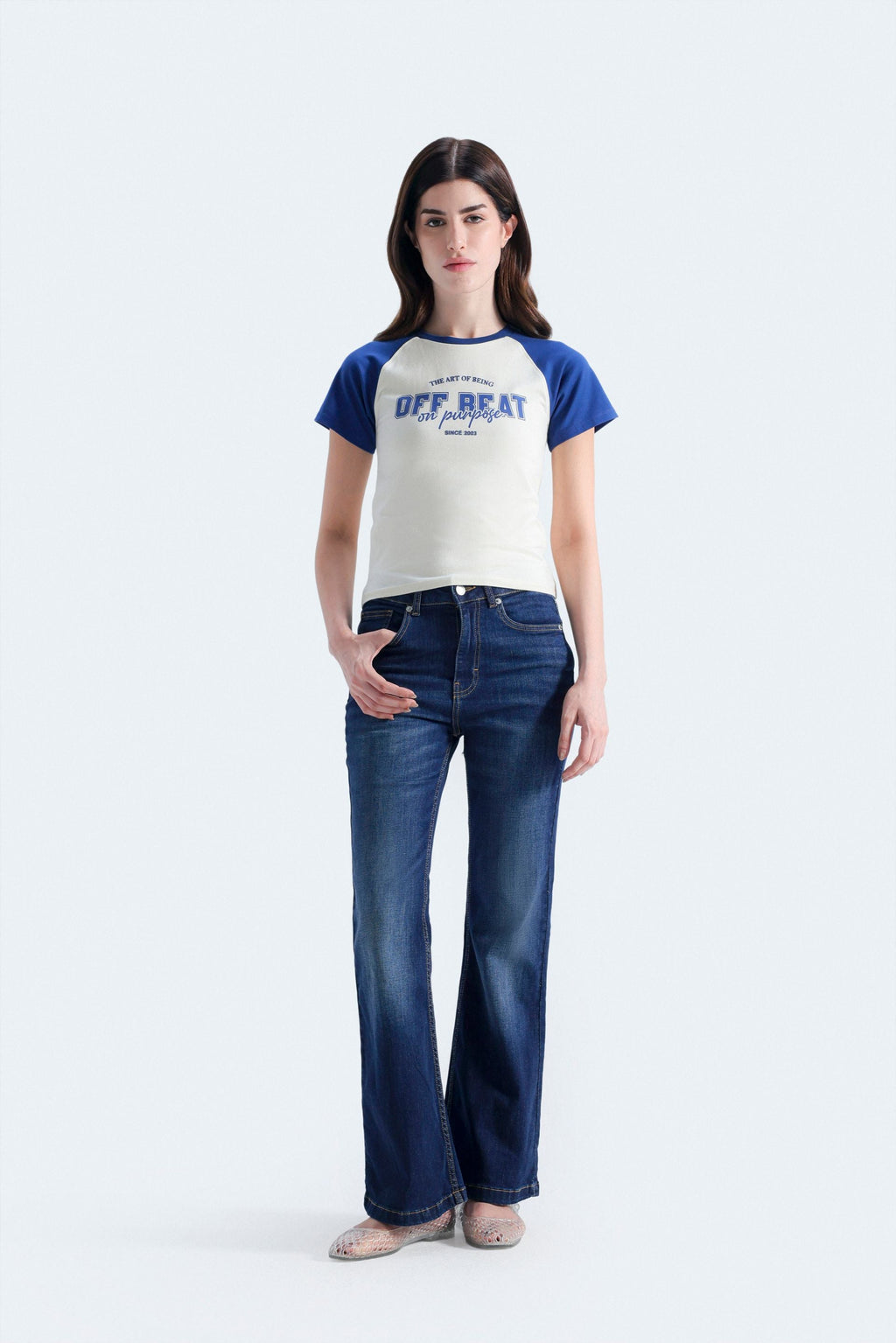Bags End Women's Cropped Slogan Print T-Shirt