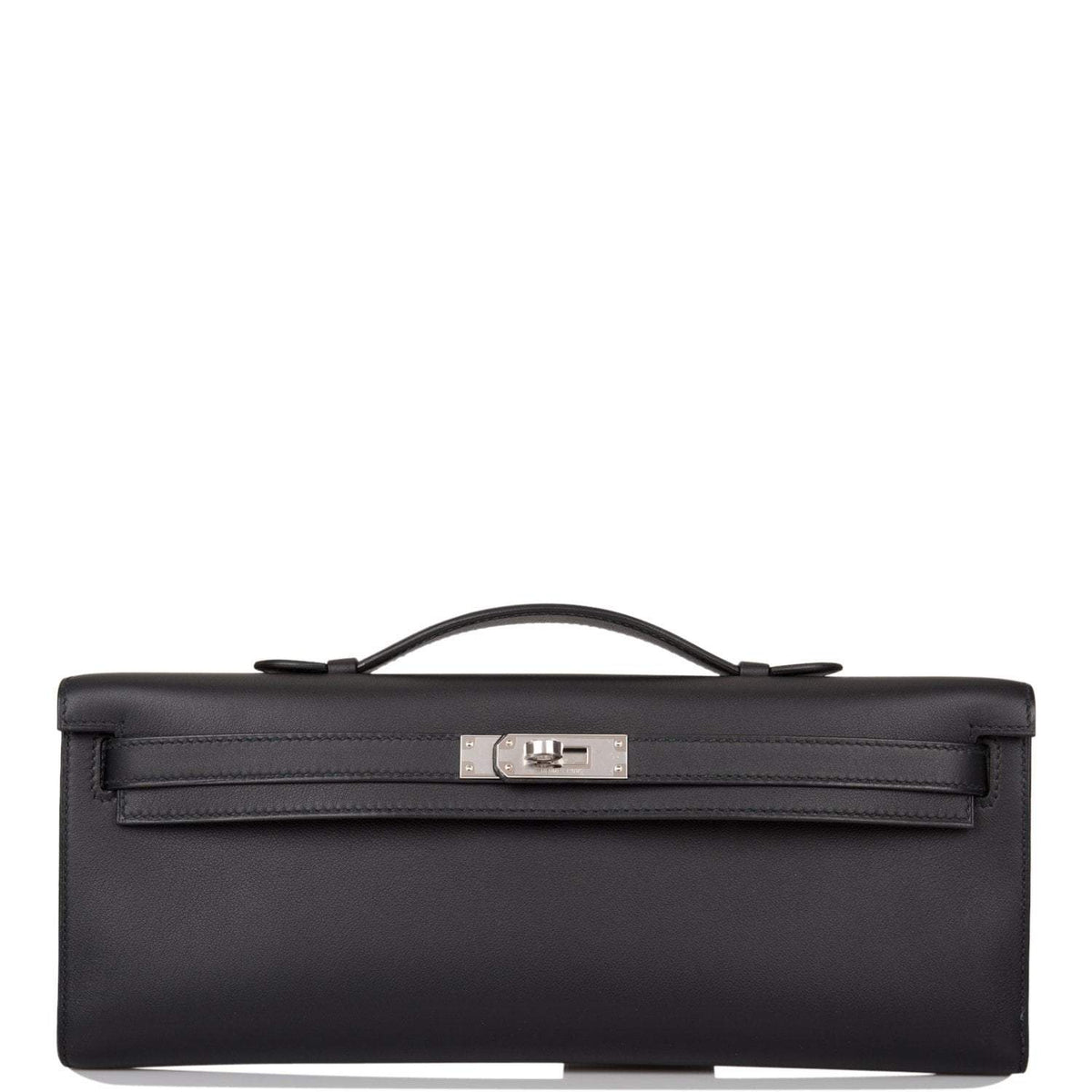 Hermes Black Swift Kelly Cut Palladium Hardware