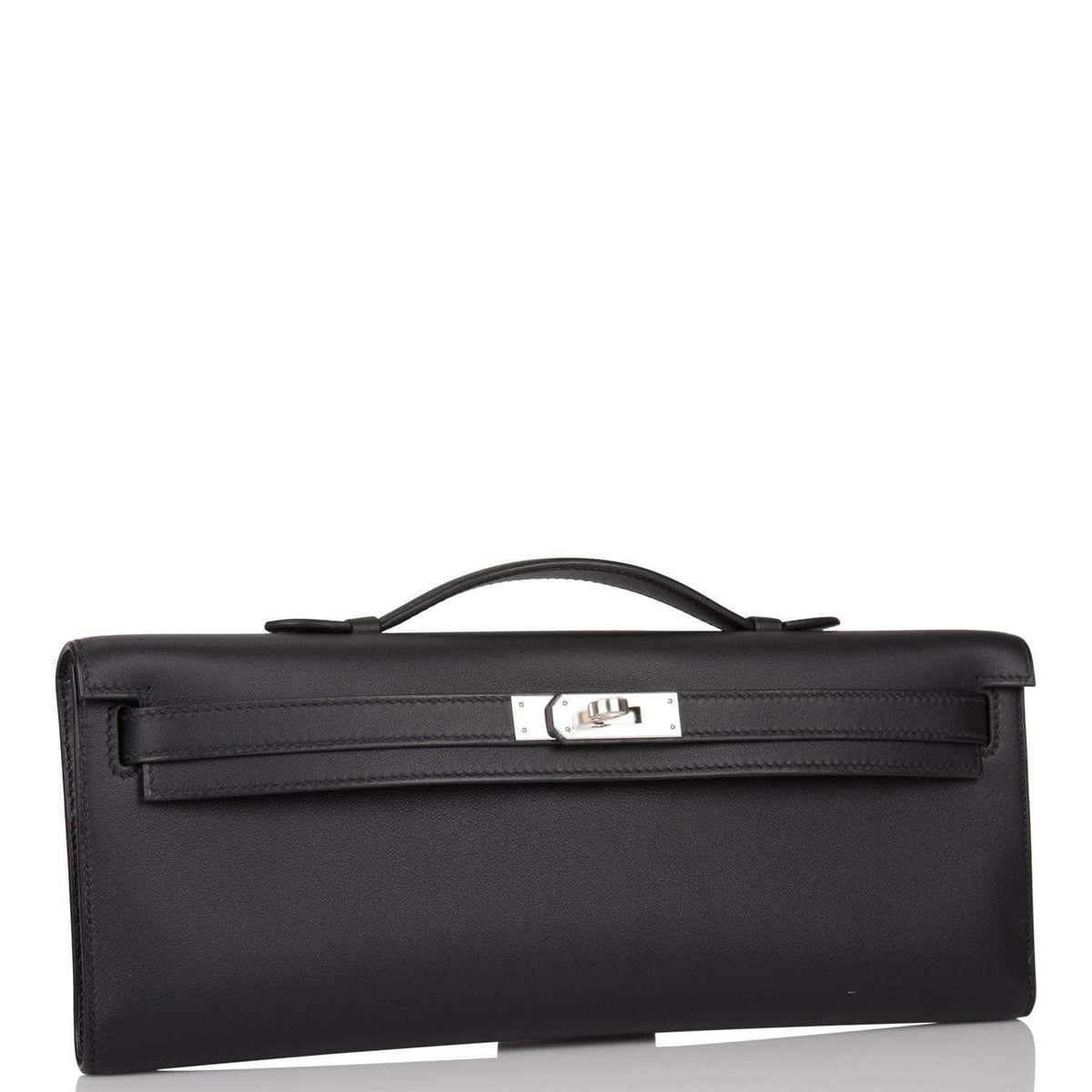 Hermes Black Swift Kelly Cut Palladium Hardware