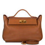 Hermes Fauve Barenia Faubourg 24/24 Bag 29cm Gold Hardware, front view