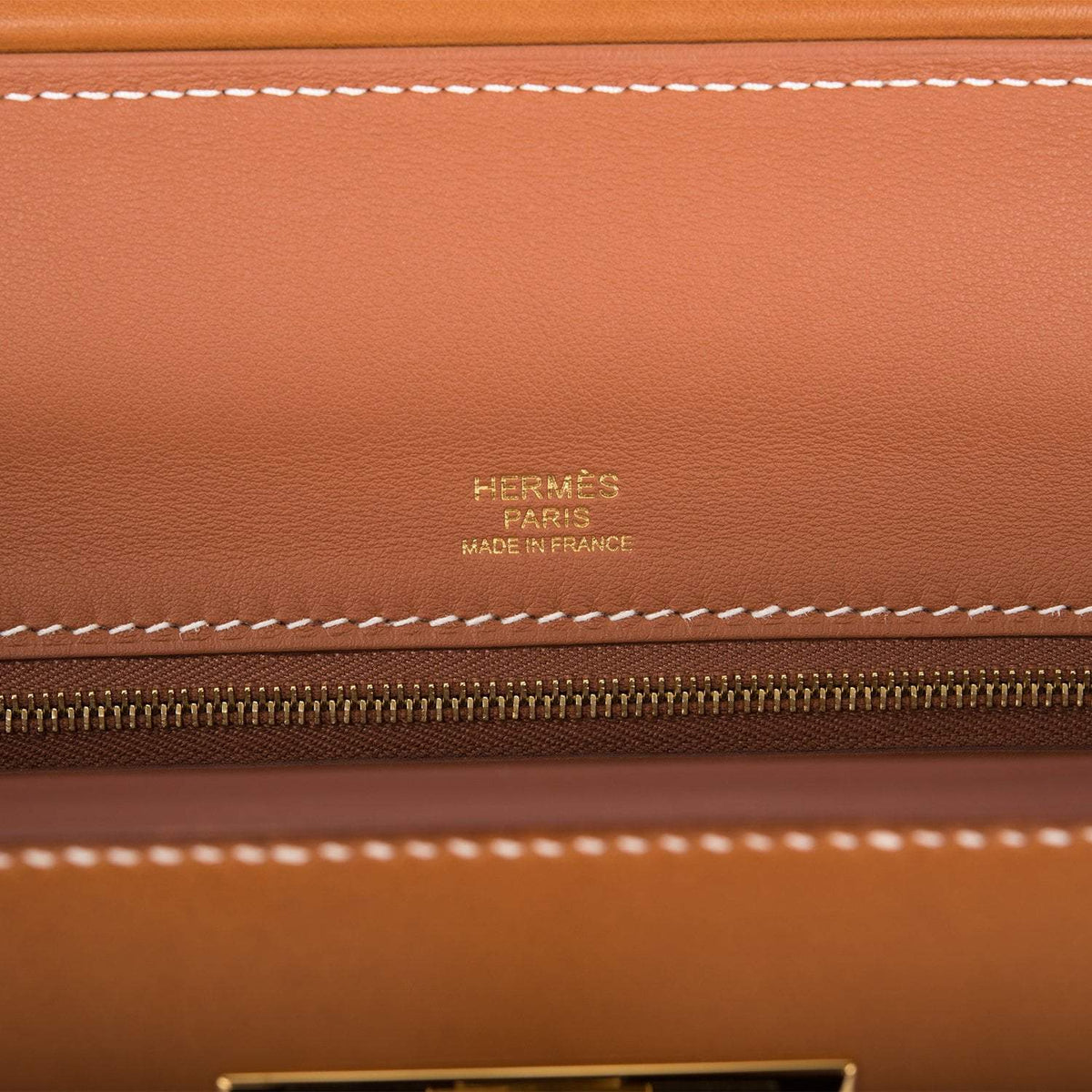 Hermes Fauve Barenia Faubourg 24/24 Bag 29cm Gold Hardware, product detail view 7