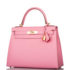 Hermes Kelly 28 Sellier HSS in Rose Confetti Epsom leather with gold-tone hardware, product image 5