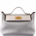 Hermes 24/24 29 Gris Perle Togo Beton Swift Gold Hardware, front view