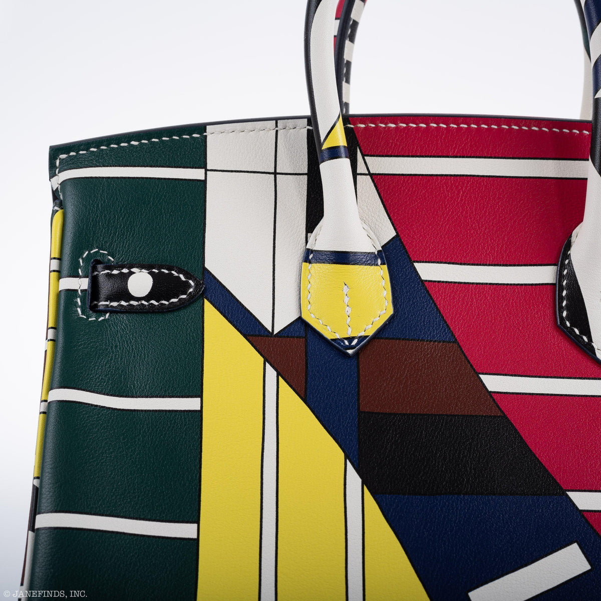 Hermes Birkin 25 "One Two Three And Away We Go!" Limited Edition By Nigel Peak Multicolor Swift Leather - product image 10