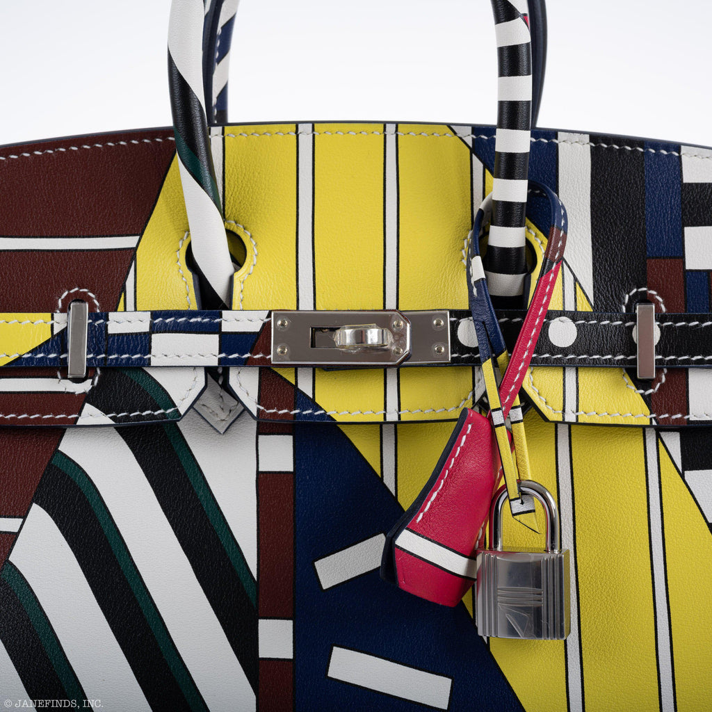 Hermes Birkin 25 "One Two Three And Away We Go!" Limited Edition By Nigel Peak Multicolor Swift Leather - product image 11
