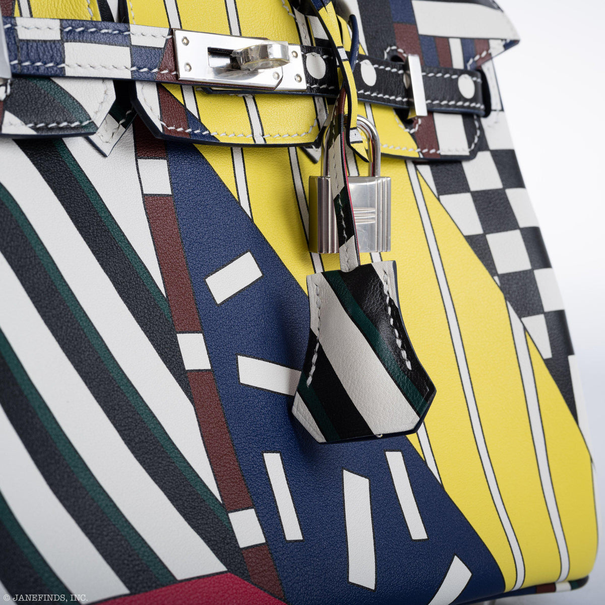 Hermes Birkin 25 "One Two Three And Away We Go!" Limited Edition By Nigel Peak Multicolor Swift Leather - product image 12