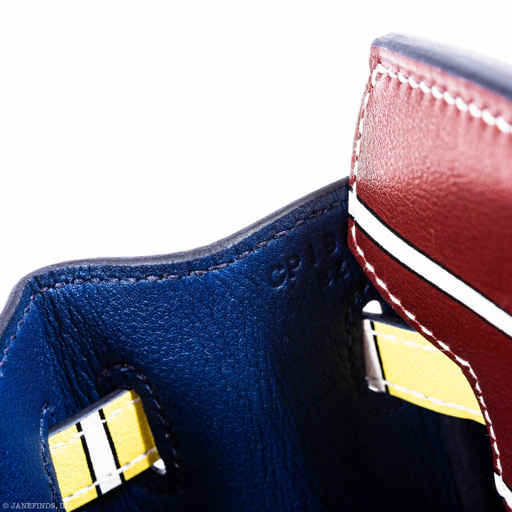 Hermes Birkin 25 "One Two Three And Away We Go!" Limited Edition By Nigel Peak Multicolor Swift Leather - product image 15