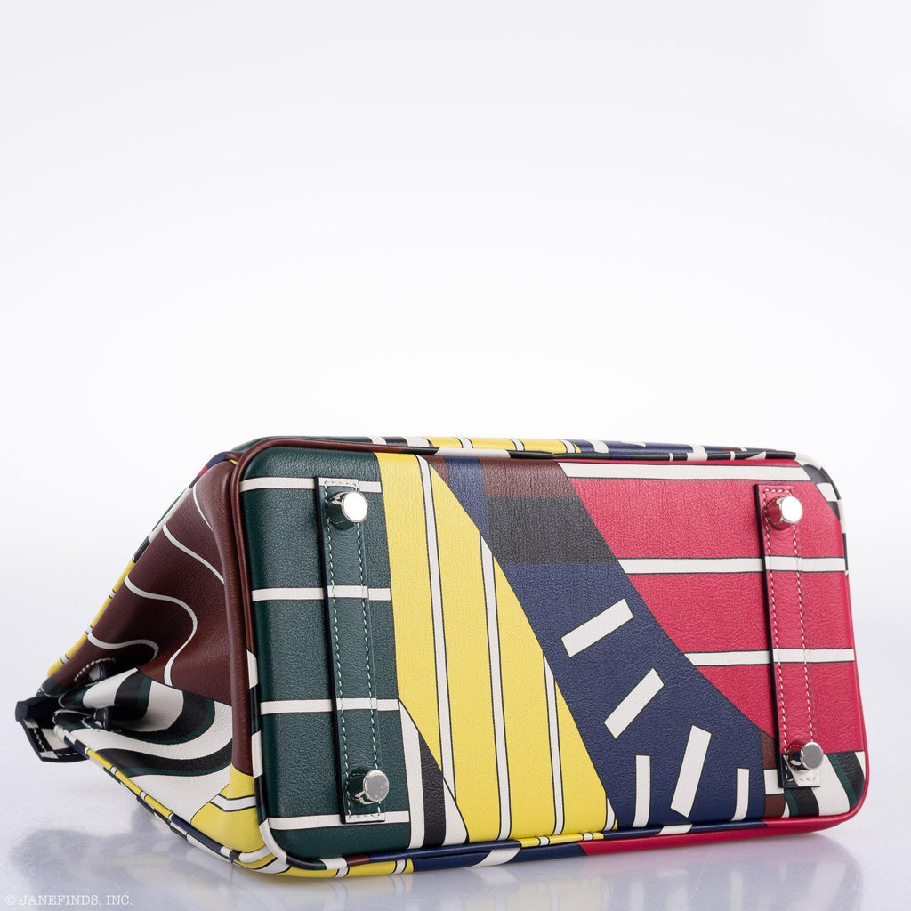 Hermes Birkin 25 "One Two Three And Away We Go!" Limited Edition By Nigel Peak Multicolor Swift Leather - product image 19