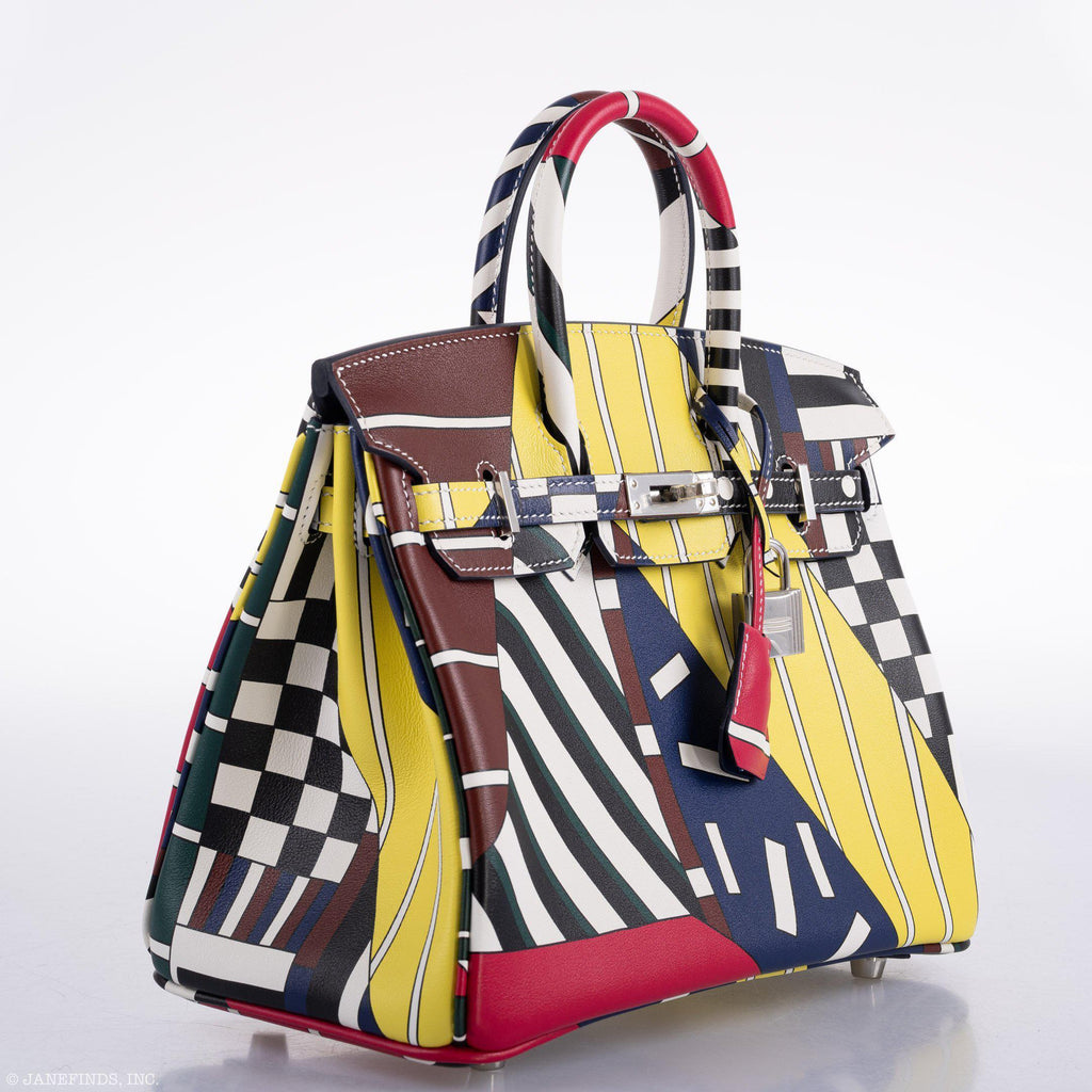 Hermes Birkin 25 "One Two Three And Away We Go!" Limited Edition By Nigel Peak Multicolor Swift Leather - product image 3