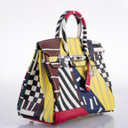 Hermes Birkin 25 "One Two Three And Away We Go!" Limited Edition By Nigel Peak Multicolor Swift Leather - product image 3