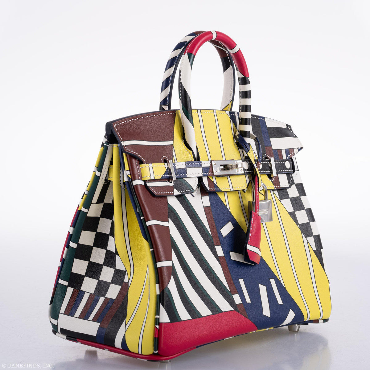 Hermes Birkin 25 "One Two Three And Away We Go!" Limited Edition By Nigel Peak Multicolor Swift Leather - product image 3