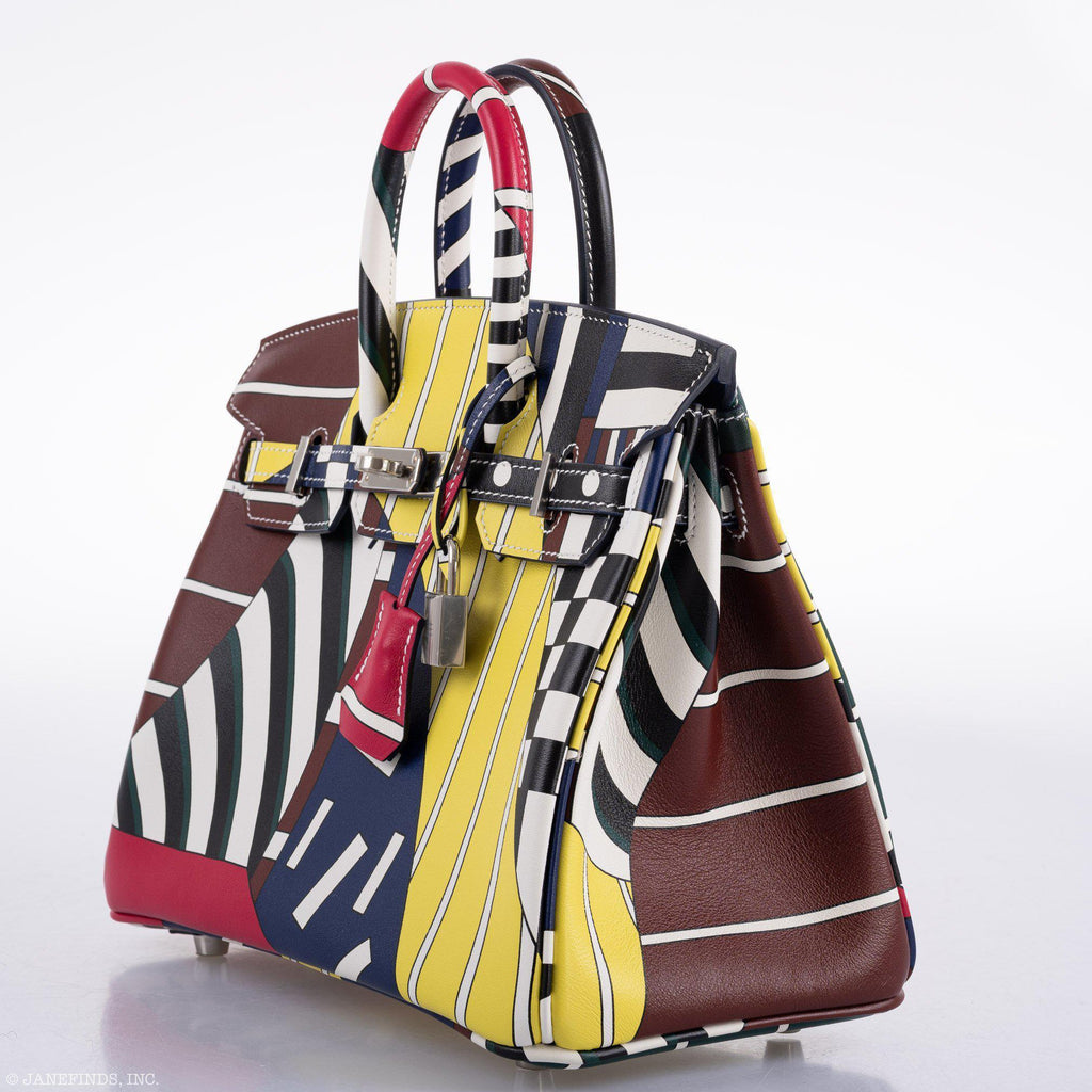 Hermes Birkin 25 "One Two Three And Away We Go!" Limited Edition By Nigel Peak Multicolor Swift Leather - product image 4