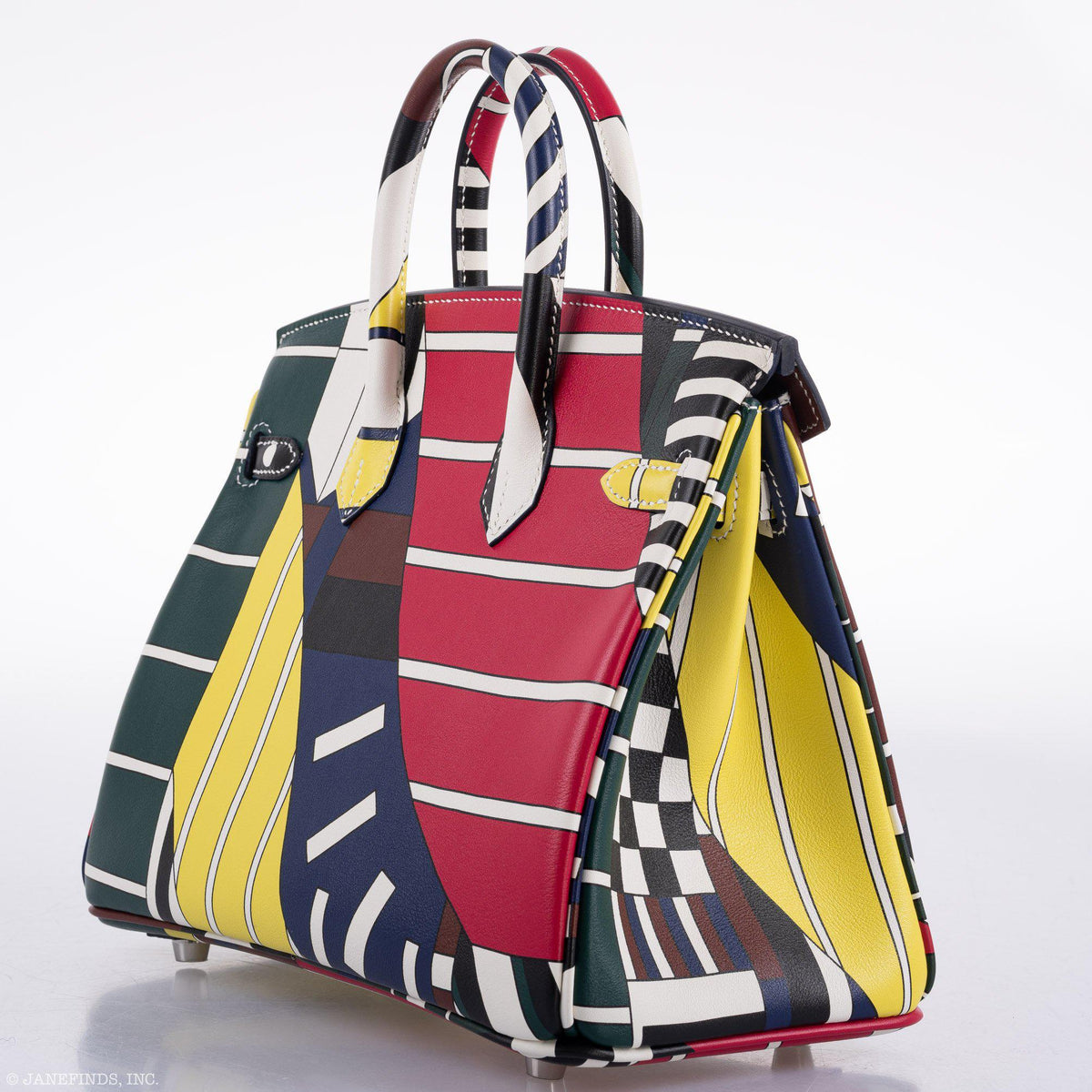 Hermes Birkin 25 "One Two Three And Away We Go!" Limited Edition By Nigel Peak Multicolor Swift Leather - product image 6