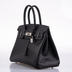 Hermes Birkin 30 Black Epsom Palladium Hardware - 2020, Y - hardware detail