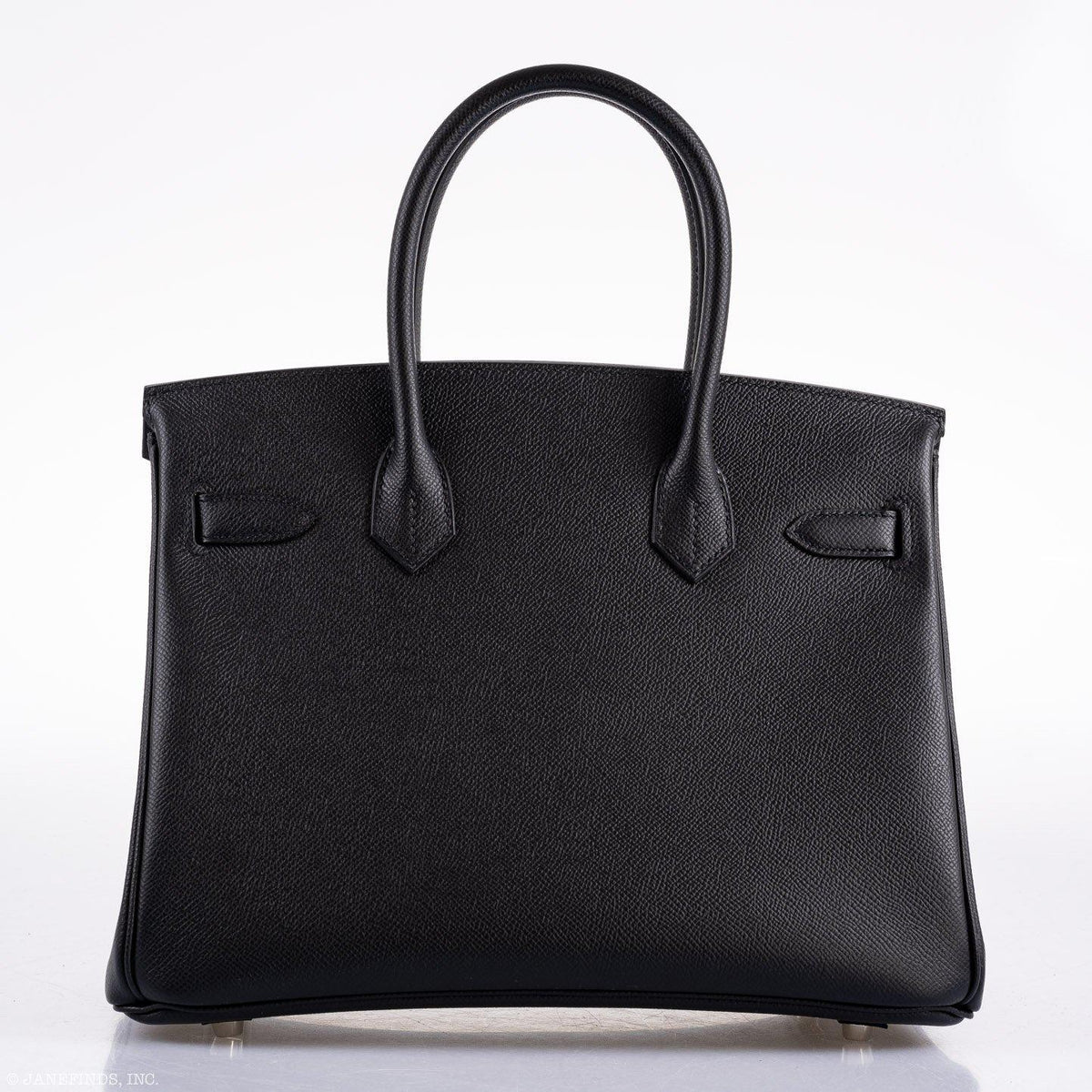 Hermes Birkin 30 Black Epsom Palladium Hardware - 2020, Y - hardware detail