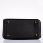 Hermes Birkin 30 Black Epsom Palladium Hardware - 2020, Y - hardware detail