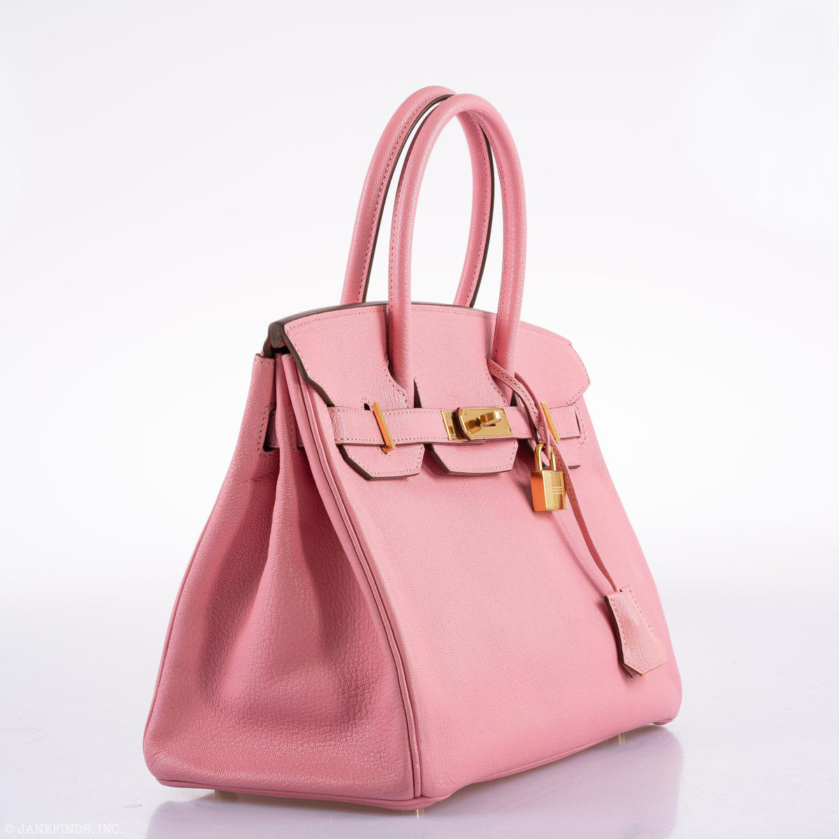 Hermes Birkin 30 HSS Rose Confetti Chevre Gold Hardware - 2015, T - hardware detail