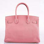 Hermes Birkin 30 HSS Rose Confetti Chevre Gold Hardware - 2015, T - hardware detail