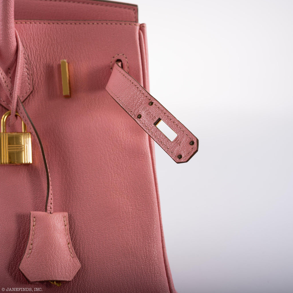 Hermes Birkin 30 HSS Rose Confetti Chevre Gold Hardware - 2015, T - hardware detail