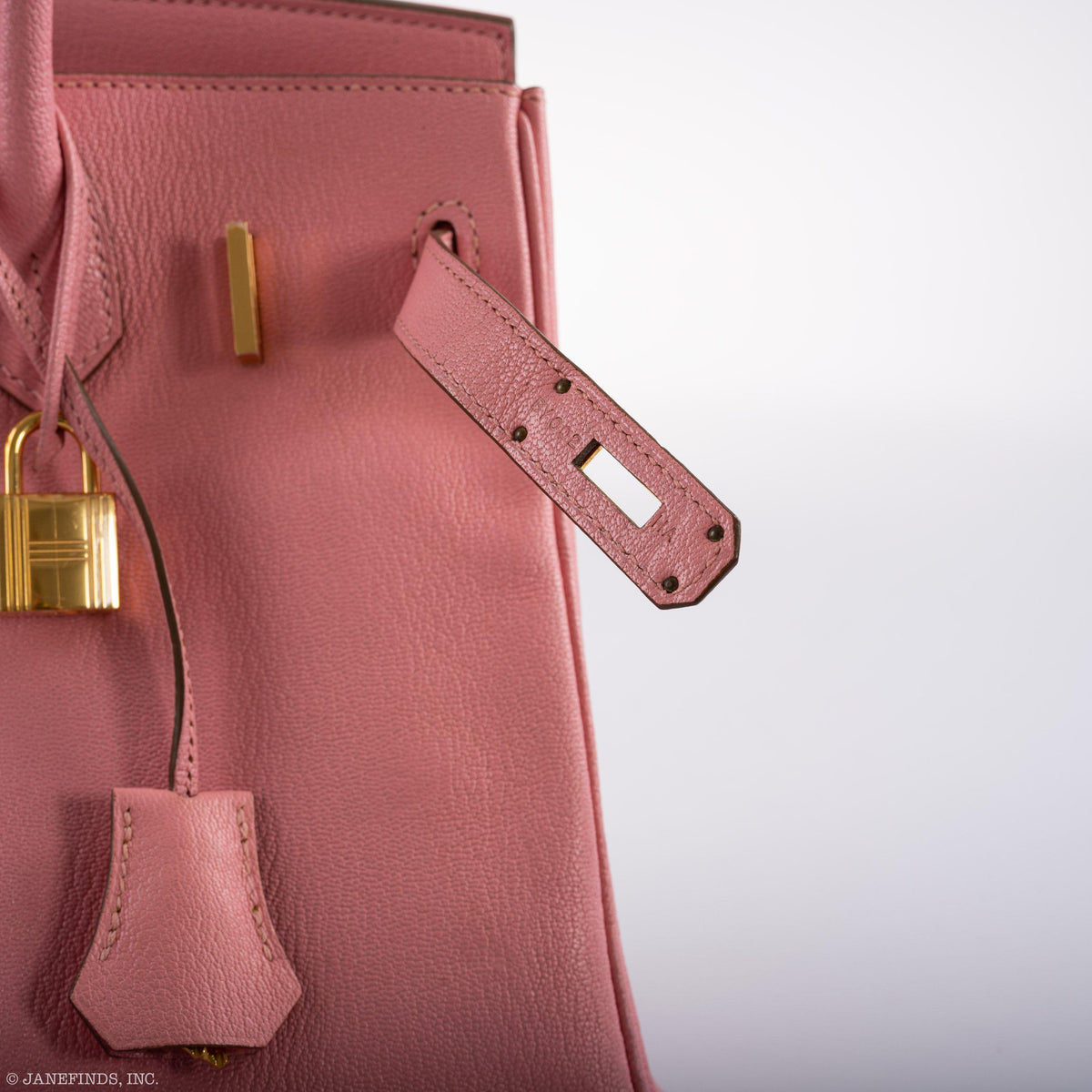 Hermes Birkin 30 HSS Rose Confetti Chevre Gold Hardware - 2015, T - hardware detail