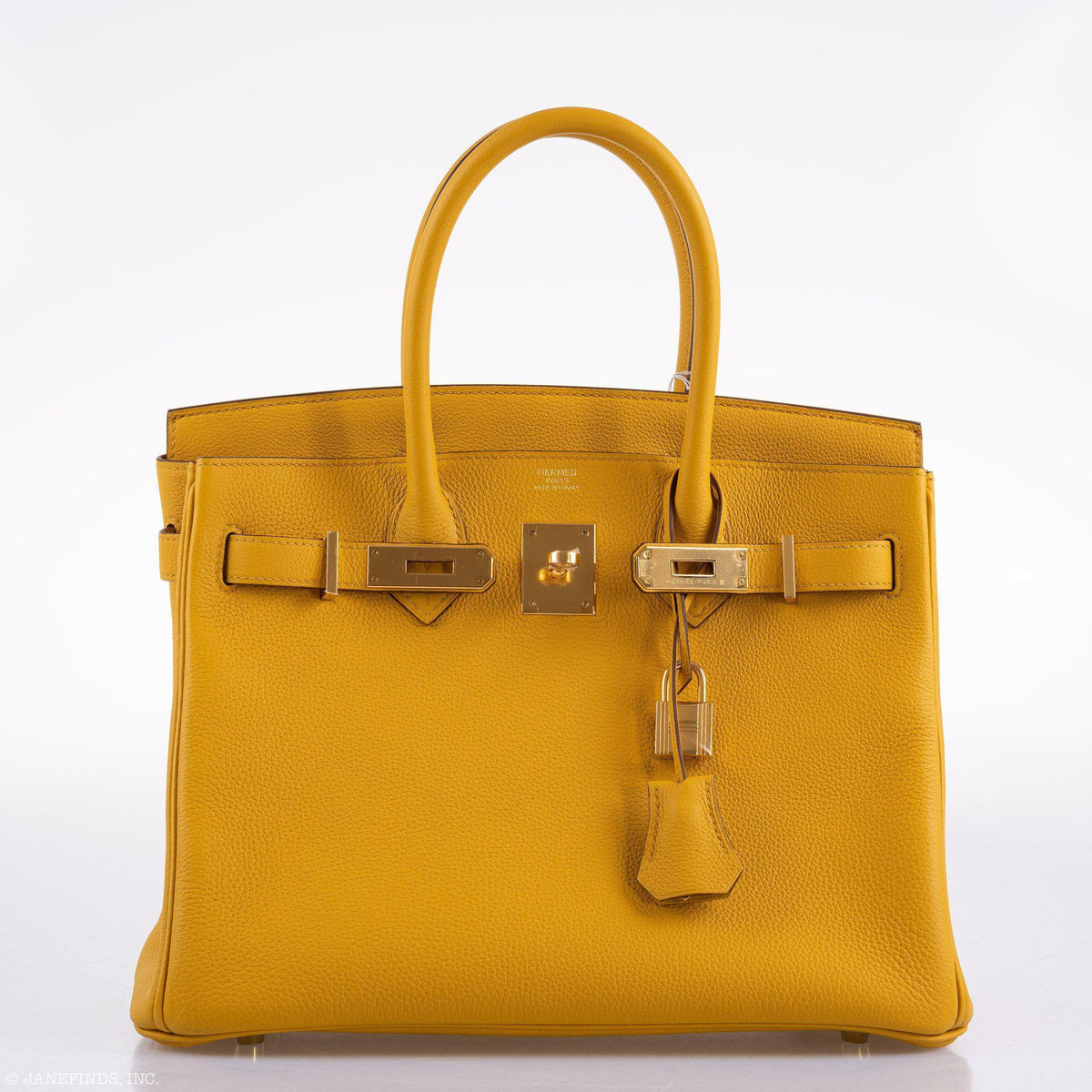 Hermes Birkin 30 Jaune Ambre Togo Gold Hardware - 2018, C - hardware detail