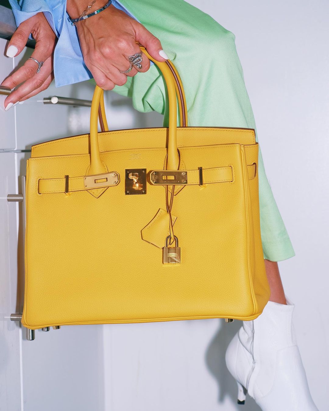 Hermes Birkin 30 Jaune Ambre Togo Gold Hardware - 2018, C - hardware detail