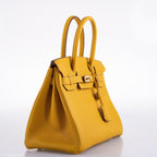 Hermes Birkin 30 Jaune Ambre Togo Gold Hardware - 2018, C - hardware detail